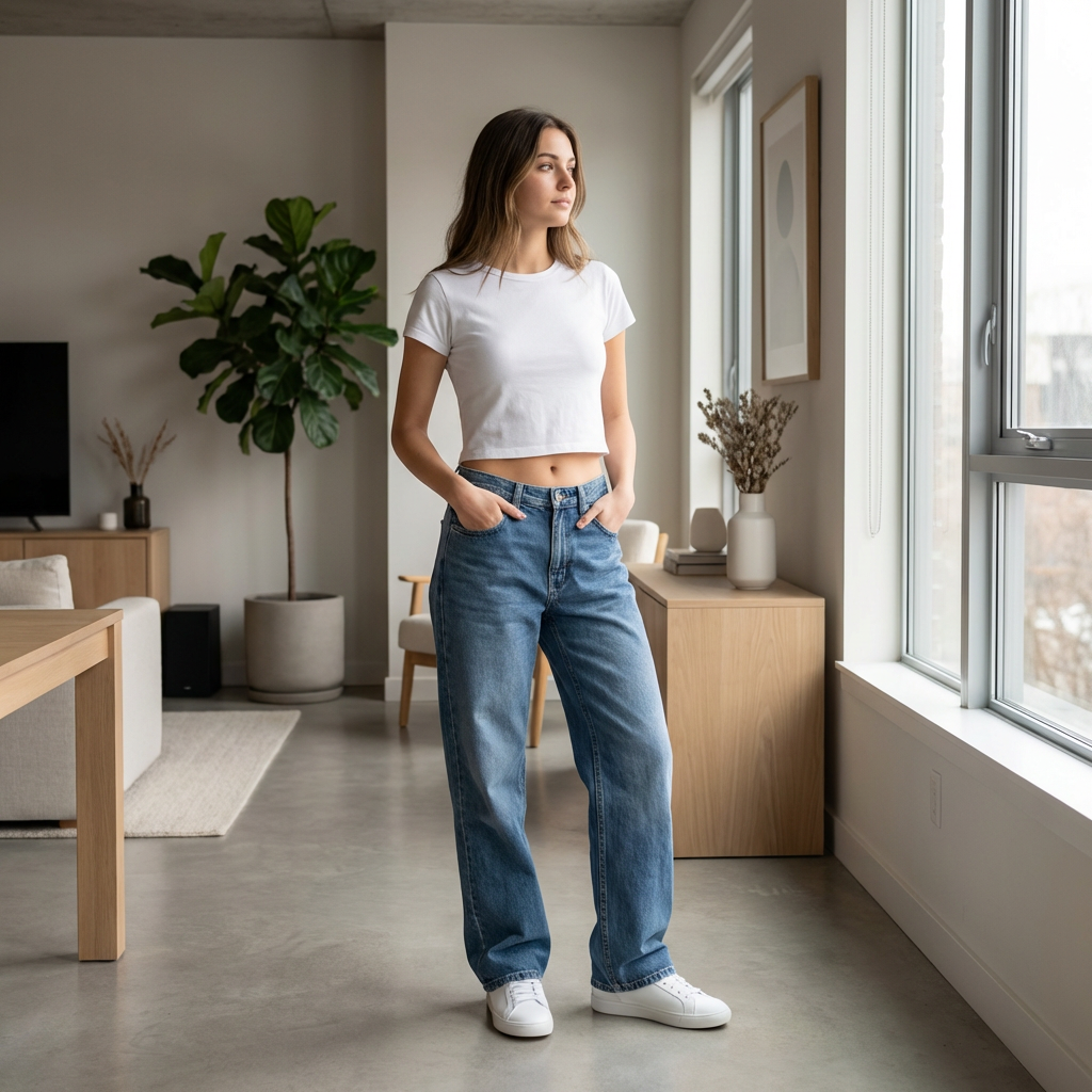 Wide-Leg Jeans